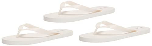Amazon Essentials Herren Flipflops, 3er-Pack, Grellweiß, 41 EU