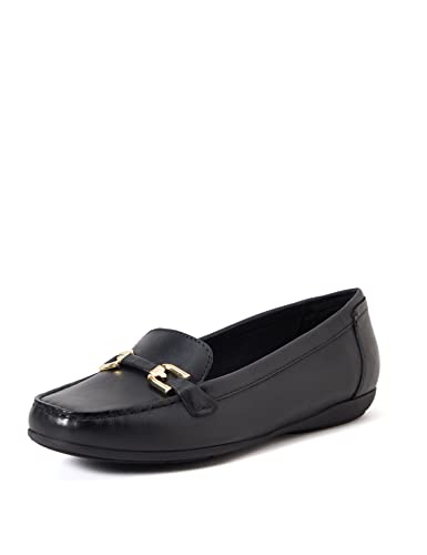 Geox Damen D ANNYTAH MOC A Mokassin, Schwarz , 38 EU