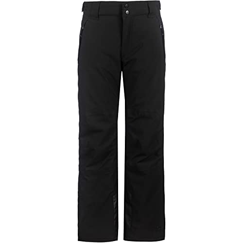 killtec Jungen Funktionshose/Skihose mit abzippbarem Latz, Schneefang und Kantenschutz - KSW 79 BYS SKI PNTS, schwarz, 176, 37310-000