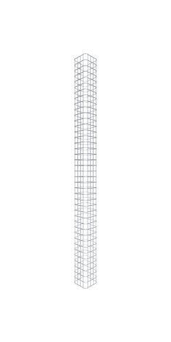 GABIONA Gabionensäule eckig feuerverzinkt, 22 cm x 22 cm, 200 cm Höhe, MW 5 cm x 5 cm