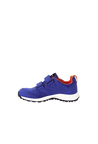 Jack Wolfskin Unisex Kinder Woodland Texapore Low Vc K, Dark Blue / Orange, 34 EU