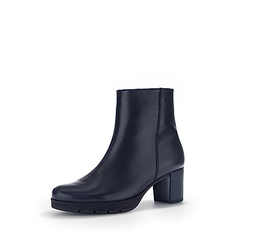 Gabor Damen Ankle Boots, Frauen Stiefeletten,Moderate Mehrweite (G),winterstiefeletten,booties,halbstiefel,midnight (Mel.),39 EU / 6 UK