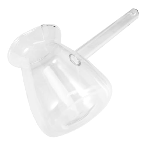 VICASKY 350ml Türkische Kaffeekanne Aus Glas - Induktionsgeeignetes Cezve Mit Seitengriff Für Perfekten Türkischen Kaffee - Klare Kaffeekanne Für Genuss Und Stil