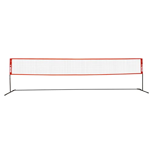 VICTOR Premium Multifunktionsnetz - höhenverstellbares Outdoor Federball Badmintonnetz – Länge 3 m