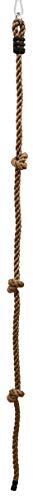 LittleTom Kinder Kletterseil 195 x 2,5 cm Outdoor Kletter-Tau Knoten-Seil Natur