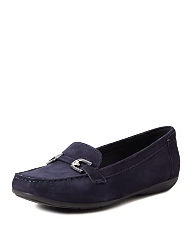 Geox Damen D Annytah Moc A Mokassins, Dk Blue, 35 EU