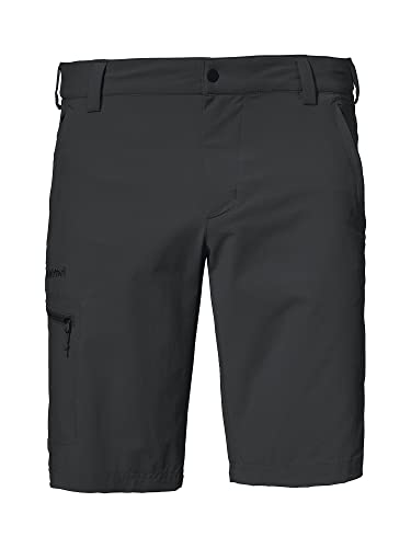 Schöffel Herren Shorts Folkstone, vielseitige kurze Wanderhose mit verstellbarem Bund, Outdoor Hose mit praktischen Taschen, asphalt, 50