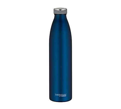 ThermoCafé Thermosflasche TC Bottle 1L, Trinkflasche kohlensäurefest, Edelstahlflasche blau, Isolierflasche auslaufsicher, Wasserflasche 4067.259.100, Thermoskanne 12 Stunden heiß, 24 Stunden kalt