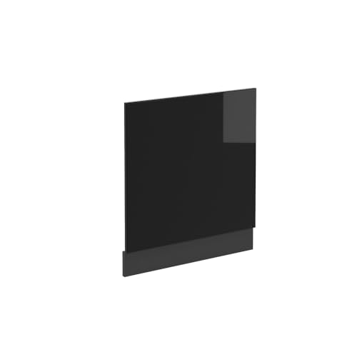 Vicco Frontblende R-Line, Schwarz Hochglanz/Anthrazit, 60 cm ohne Arbeitsplatte