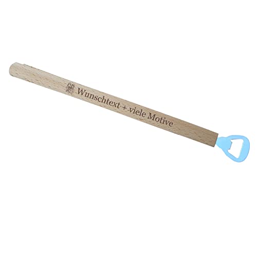 Grillzange mit Flaschenöffner und Gravur - personalisiertes Männer Geschenk aus Holz, Grillzubehör, Küchenhelfer, Kombi-Grillzange für Meistergriller