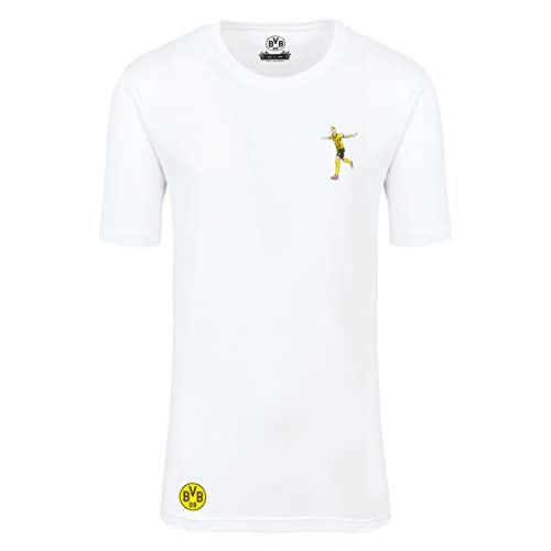 Borussia Dortmund Unisex Bvb T-shirt Reus Comic T Shirt, Weiß, L EU