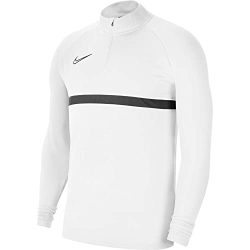 Nike Herren Dri-fit Academy 21 Training Sweatshirt, Weiss / Schwarz Schwarz Schwarz, S EU