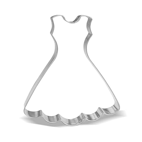 Keewah Hochzeitskleid Cookie Cutter, 1 Stück, Edelstahl, 11,2 cm