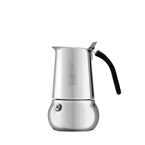 BIALETTI — Kitty-Kaffeemaschine — 4 Tassen — 20 cl — Alle Wärmequellen — Edelstahl — Nicht induktionskompatibel