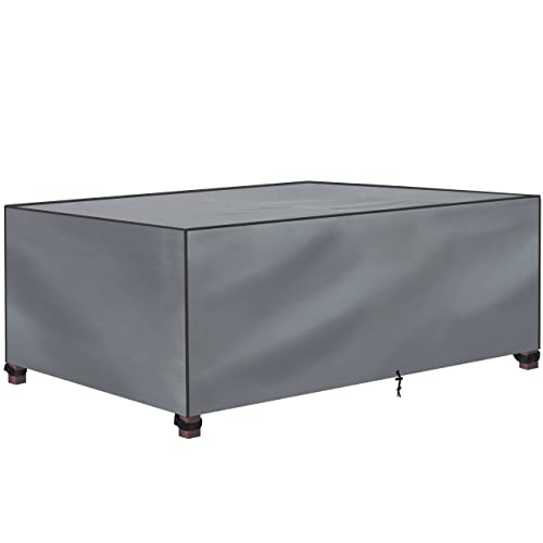 Gartenmöbel Abdeckung Wasserdicht XXL 300x200x90cm - Schutzhülle für Gartentisch aus 600D Oxford Polyester Winterfest - Plane Abdeckplane
