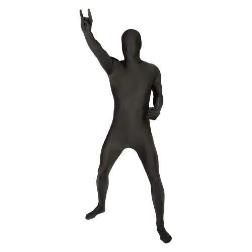 Morphsuits Ganzkörperanzug Herren Schwarz, Body Suit, Größe XL