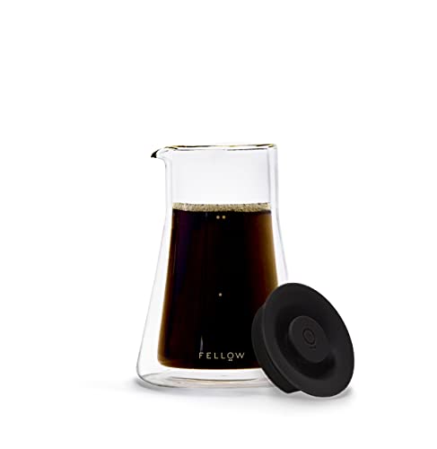 Fellow Doppelwandige Kaffeekanne mit mundgeblasenem Borosilikatglas (Tropfer [X] oder [XF] für das perfekte Kaffee / Wasser-Verhältnis) 24 Unzen Glas