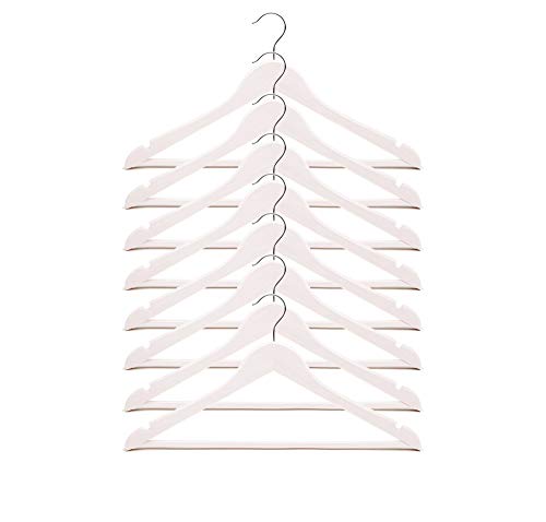 Ikea Bumerang Kleiderbügel, Holz, Weiß, 8 Stück