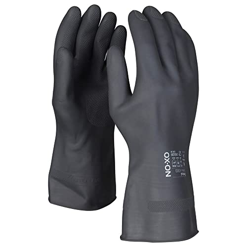 HandschuhMan. OX-ON Chemikalienschutzhandschuhe schwarz Gr. 6/XS-10/XL (7/S)