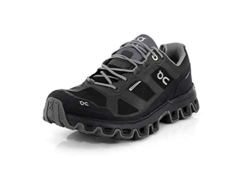 On Running Cloudventure Damen-Laufschuh, wasserdicht, Schwarz/Graphit, Größe 40,5, Schwarz, 38.5 EU