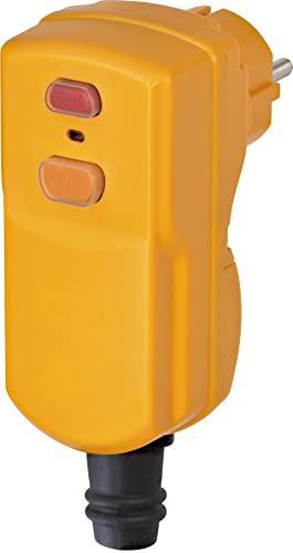 Brennenstuhl Personenschutz-Stecker BDI-S 2 30 IP55 (Personenschutzstecker mit FI-Schutzschalter für außen, zweipolige Abschaltung)