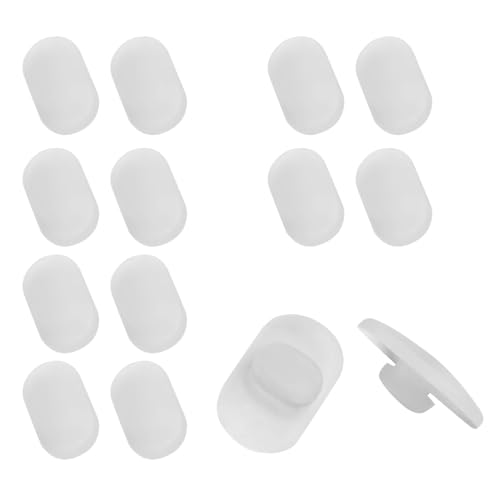 HiCycle2 Nasenpads Ersatz für Mykita Weiß Silikon Nasenpads 3 Paar/6 Paar Snap-on Press In, Goldfarben, 6 pairs