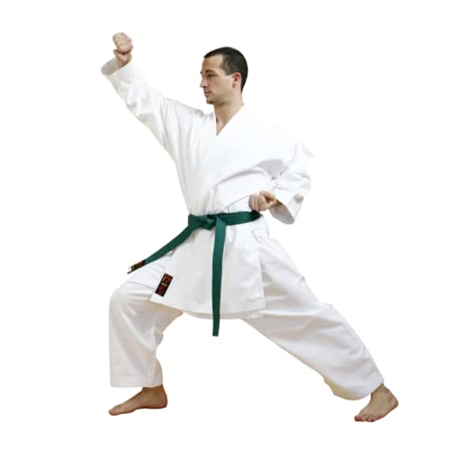 Chikara Karateanzug 9 OZ (Bushi) Kampfsportanzug Karate, Karateanzug Kinder, Karateanzug Herren, Karateanzug Damen, Karateanzug Anfänger, Karateanzug Fortgeschrittene, Karate Anzug Erwachsene (170)