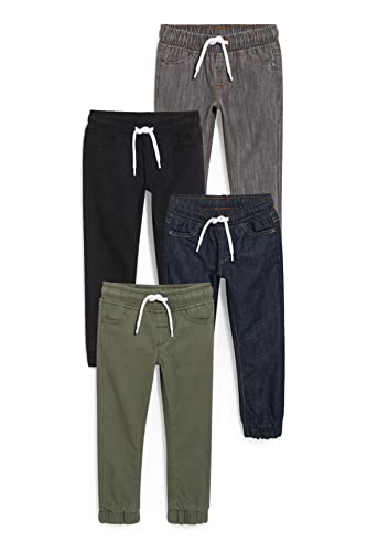 C&A Kinder Jungen Hosen Hose Hose mit elastischen Bündchen dunkelgrün/schwarz 104
