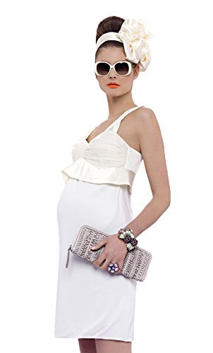 Pietro Brunelli Brautkleid/Abendkleid & Hochzeitskleid aus 100% Seide/Damen Umstandsmode Kleid Dress Umstandsbrautkleid