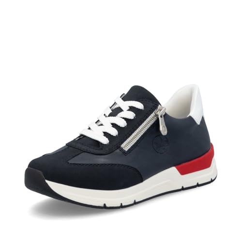 Rieker Damen Low-Top Sneaker 58923, Frauen Halbschuhe, lose Einlage,Turnschuhe,Laufschuhe,straßenschuhe,Strassenschuhe,blau (14),40 EU / 6.5 UK