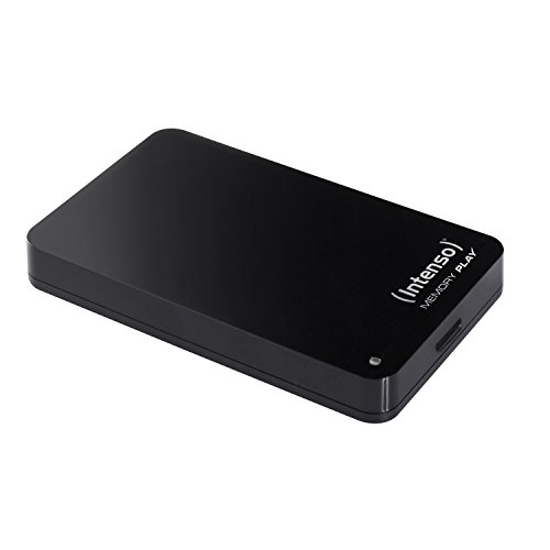 Intenso 6021460 Memory Play 1TB externe TV-Festplatte (6,35 cm (2,5 Zoll), 5400rpm, 8MB Cache, USB 3.0) inkl. TV-Halterung schwarz