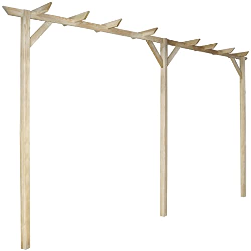 vidaXL Kiefernholz Imprägniert Pergola Rosenbogen Rankhilfe Holzbogen Spalier