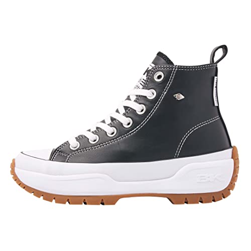 British Knights Damen Kaya MID Fly Sneaker, Schwarz, 38 EU