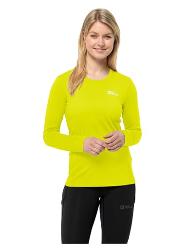 Jack Wolfskin Damen Sky Thermal L/S Wander-Shirt, Firefly, M EU