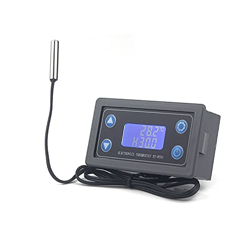 Taikuwu Digitaler Temperaturregler 0-30 V LCD-Display Digitaler Thermostat Hochpräzises Temperaturregelmodul Kühlung Heizung Automatische Schalttafel