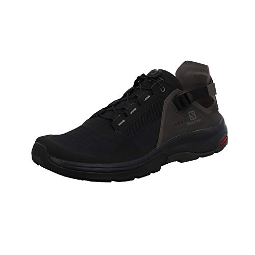 Salomon Tech Amphib 4 Herren Multiaktivitäts-Sandalen, Nachhaltig, Wassertaugliche Performance, Praktisches Design, Black, 44 2/3