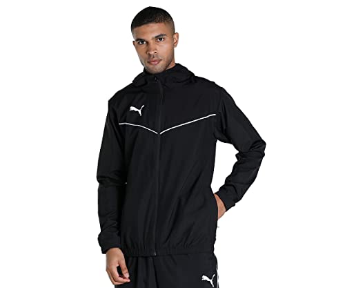 Puma Herren teamRISE All Weather Jacket Trainingsjacke, Black White, 3XL