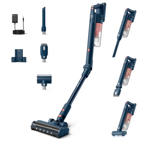 Philips Kabelloser Staubsauger 5000 Series SpeedPro Flex, Starke Saugkraft, 60 Min. Laufzeit, Düse mit LED-Beleuchtung, Tierhaar-düse, Fugendüse, Kombi-Zubehör, Display, Wechselbarer Akku (XC5243/10)