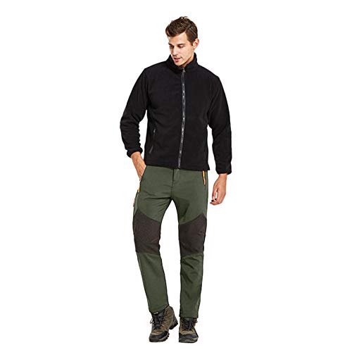 Arbeitshose Herren Schwarz Oversize Lässige Cargo Jogging Hose Trekkinghose Haremshose Lockere Passform Stretchbundhose Elastische Taillen Outdoor-Hose Streetwear Bundhose für Jagd Wandern Camping