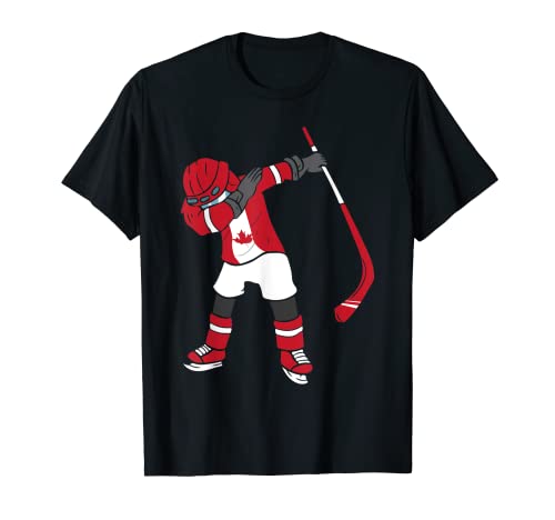 Dabbing Canadian Ice Hockeyspieler T-Shirt