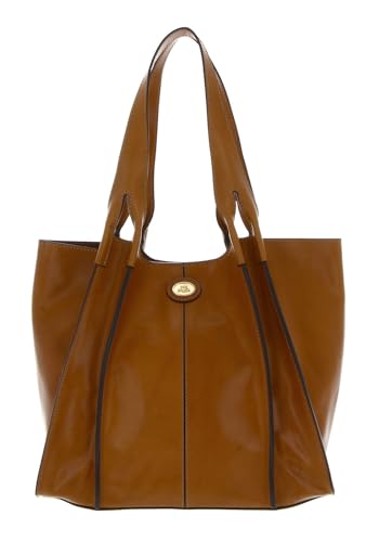 The Bridge Claudia Shopping Bag Logo Biscotto/Oro