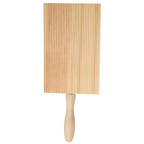 Lurrose 1 x Garganelli-Brett aus Holz, praktisches Gnocchi-Brett, Pasta-Maker für Küche, Zuhause, Nudel-Werkzeug, Khaki, 083ZHYG2U58C146QB