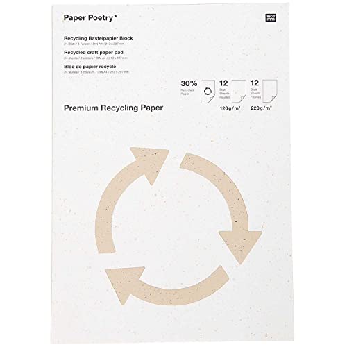 Premium Bastelblock, A4, Recyclingpapier