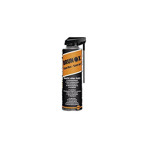 Brunox Unisex – Erwachsene Turbo-Spray Fahrrad-Öle, Schwarz, 500 ml