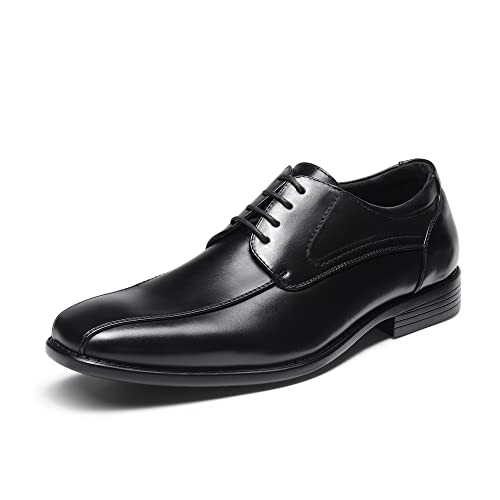 Bruno Marc Herren Anzugschuhe Klassischer Schnürhalbschuhe Businessschuhe Derby Oxfordschuhe,Size 45,Schwarz,DP03-E