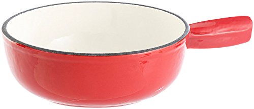 Rosenstein & Söhne Käsefonduetopf: Käsefondue-Topf aus Gusseisen, 24 cm (Käsefondue Topf Induktion, Käsefondueset, induktionsgeeignet)