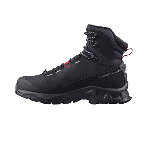 Salomon Unisex Shoes Quest Winter Ts CSWP Wanderstiefel, Schwarz (Black Goji Berry Monument), 36 2/3 EU