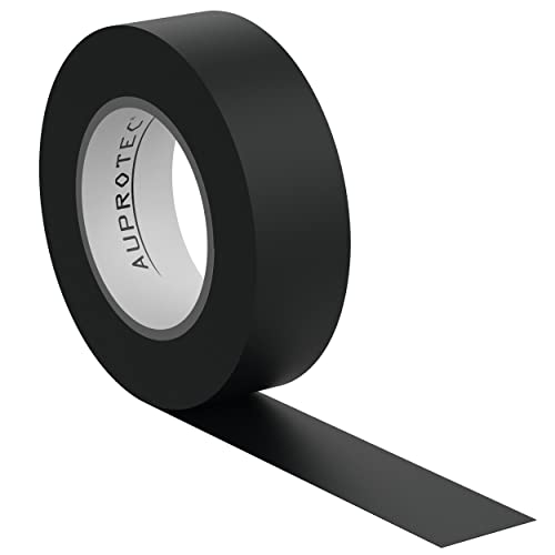 AUPROTEC 1x Isolierband schwarz 15mm x 10m VDE Isoband PVC Elektriker Klebeband DIN EN 60454-3-1