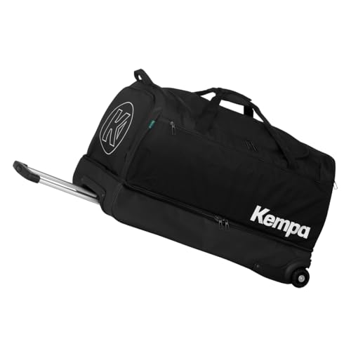 Kempa Sporttasche mit Rollen Trolley, Schwarz, 120 Liter