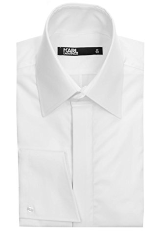 KARL LAGERFELD Herren Hemd Weiß 47